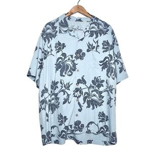 Tommy Bahama | Men | Blue Floral 100% Silk Revere… - image 1